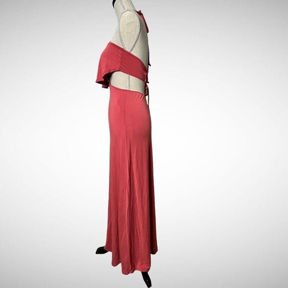GO TO Couture Maxi Halter Dress Size Small - Picture 3 of 8